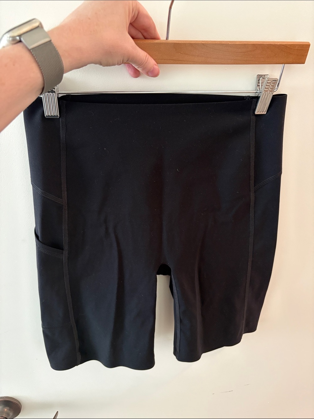 SPANX Everywear Black Bike Shorts with Side Pocket